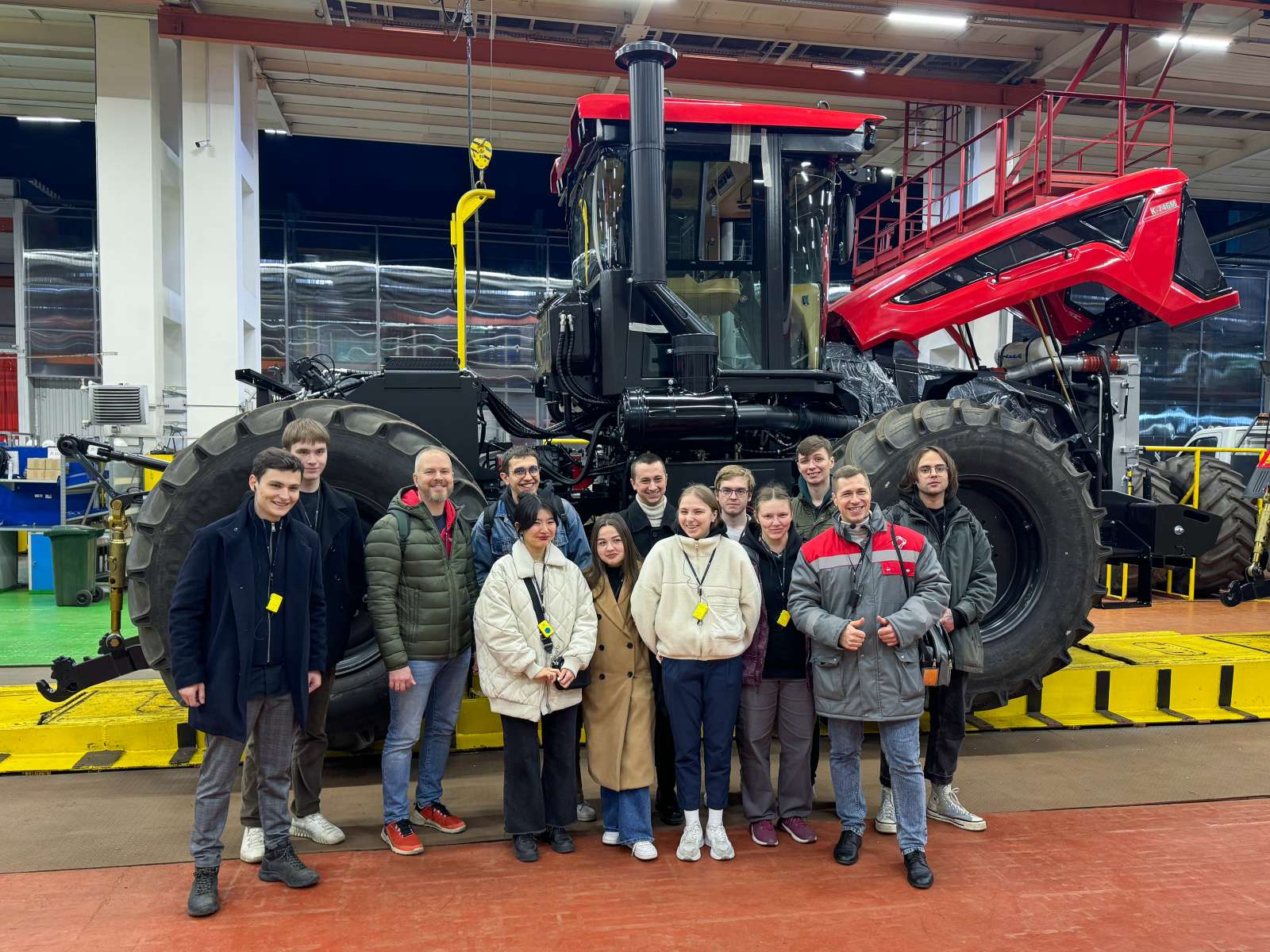 Students explored the production of JSC St. Petersburg Tractor Plant